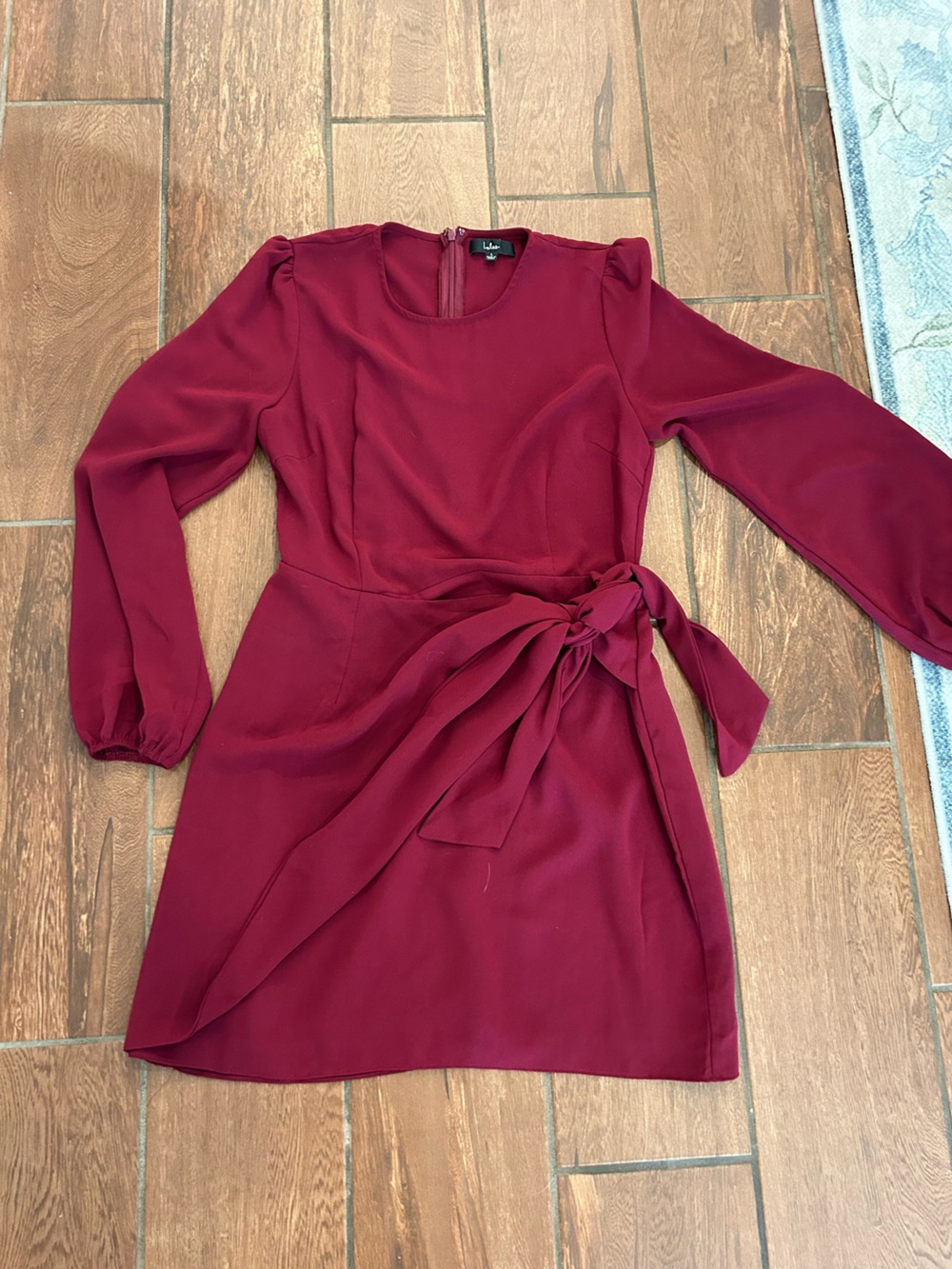 Lulus size L wine colored fall dress
